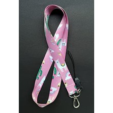 Trendexa Lama Desenli Boyun Ipi ve Yaka Kartı Telefon Askısı, ASK0258