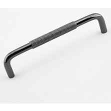 Trendexa Tırtıklı Füme Metal Kulp Mobilya Çekmece Dolap Dolabı Modern Kapak Kulpları, 160 Mm, 16 cm