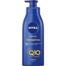Trendexa Sıkılaştırıcı Vücut Sütü Q10 + C Vitamini 400 Ml, 48 Saat Vücut Nemlendirme, Kuru Cilt