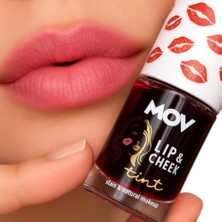 Trendexa Lip To Cheek Tint; Cherry Red, 2’si 1 Arada Dudak & Yanak Renklendirici, Kalıcı Kırmızı Ton & Hafif Yapı