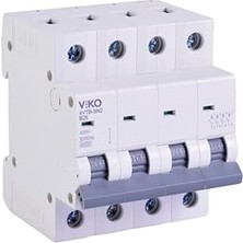 Trendexa 4VTB-4B25 B Tipi 4 Kutuplu 25A Otomatik Sigorta, 4,5ka