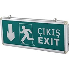 Trendexa CT-9167 3 W Acil Çıkış Exıt Levhası (Aşağı) Ledli Şarjlı HSPLINM-6547