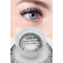Trendexa Ruby Face Klasik Ekspres Kirpik; Ipli Kirpik; 12 mm 3 Ip; Hızlı Kirpik Siyah