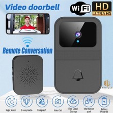 Tr Junglee (1276) D9 Kablosuz Görüntülü Kapı Zili Hd 1080P Akıllı Kapı Zili Kamera Kablosuz