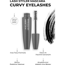 Trendexa Lash Styler Maskara, Takma Kirpik Etkisi, Hacimli ve Kusursuz Kıvrımlı Kirpikler