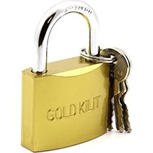 Trendexa Gold Kilit Döküm Sarı Asma Kilit 50 mm