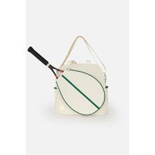Trendexa Tenis Çantası; Raket Cepli Tenis:antası, Tennis Bag, Padel Çantası (Bej)