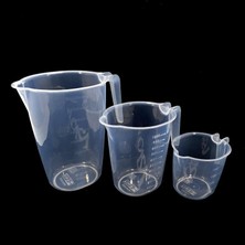 Tr 3lü Set Ölçek Kapları 500ML-1000ML-2000ML Şeffaf Kırılmayan Plastik 3 Farklı Boy Çok Ama