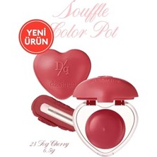 Trendexa Yoğun Pigment Sunan Köpük Yapıda Kadife Bitişli Ruj & Allık Souffle Color Pot 23 Fog Cherry