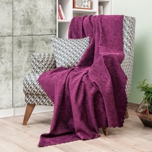Tr Koltuk Örtüsü Şönil Jakarlı Desen Kaymaz Çekyat Örtüsü ve Koltuk Şalı 175X215