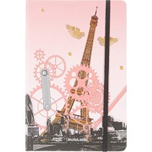 Trendexa Paris Temalı A5 Çizgili Defter