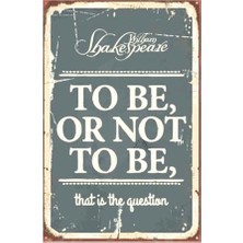 Trendexa To Be Or Not To Be Yazılı Retro Vintage Duvar Posteri, Kuşe Kağıt, DRTR0041