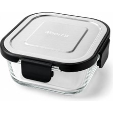 Tr Home 520 ml Cam Saklama Kabı, Kilitli Kapaklı, Fırın ve Mikrodalga Uyumlu, Buzdolabı ve Dond