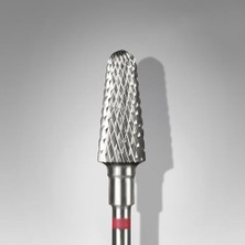 Trendexa Kırmızı Frustum Çelik Manikür Freze Ucu FT70R060/14