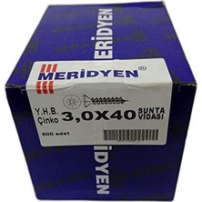 Trendexa Sunta Vidası Mdf Ahşap Vidası, 3,0 x 40 Mm, 500 Adet