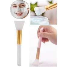 Trendexa Beyaz Silikon Maske Sürme Yelpaze Fırçası