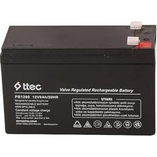 Trendexa Hızlı Stok Ttec 12V 9 Ah Bakımsız Kuru Aku