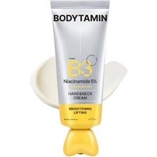 Trendexa Bodytamin Niacinamide B3%5 El ve Boyun Kremi, Masaj Başlıklı, Aydınlatıcı, Sıkılaştırıcı, Nemlendirici, 60 ml