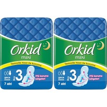 Trendexa Maxi Hijyenik Ped Gece Kullanımı Için, 7 Ped Içeren 2'li Paket