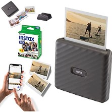Trendexa Link Wide Mocha Gray Akıllı Telefon Yazıcısı, 20'li Siyah Film