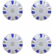 Trendexa Mavi Yaldızlı Porselen Çay Tabağı, 11 Cm, 4'lü 04POR005232 4129600000970