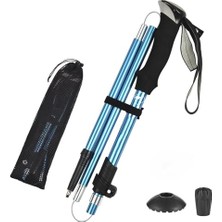 Trendexa Trekking Hafif Katlanabilir 105-125 cm Dağcı Doğa Kamp Yürüyüş Tırmanma Batonu