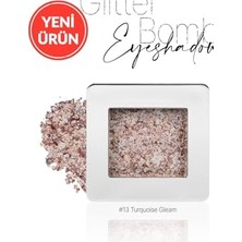Trendexa Mücevher Parlaklığında Yoğun Pigmentli Tekli Far Glitter Bomb Eyeshadow 13 Turquoise Gleam