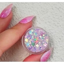 Trendexa Pembe Kendinden Yapışan Makyaj Simi, Glitter-Pink Galaxy