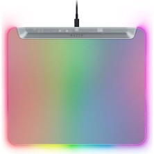 Trendexa Firefly V2 Pro Phantom White Tamamen Aydınlatmalı Oyun Mouse Pad'i, Chroma Rgb, Mikro Dokulu Yüzey, Kaymaz Taban, USB Hub, 360 x 278 mm