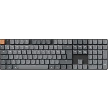 Trendexa K5 Max %100 Rgb Türkçe Kablosuz Mekanik Klavye; Red Switch, Karbon Siyah