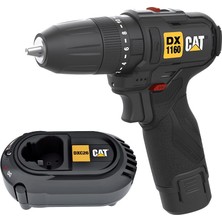 Cat DX1160.1 12VOLT/2.0AH Li-Ion Tek Akülü Kömürsüz Profesyonel Şarjlı Darbeli Matkap
