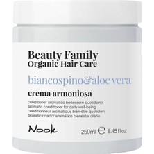 Nook Beauty Family Tüm Saçlar Için Aloe Vera Macadamia Özlü Nemlendirici Yumuşatıcı Saç Kremi 250ML