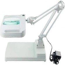 Pileli Store Nikula-5x 10X Büyüteç - LED Işıklı Süper Parlak Enerji Tasarruflu  Masa Lambası LT-861