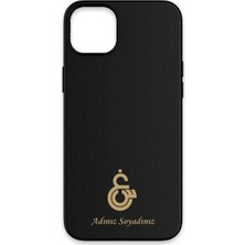 Galatasaray Kişiye Özel Gayin-Sin Arma iPhone 14 Kılıf (Deri, Magsafe) - Lisanslı Orijinal