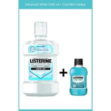 Listerine Advanced White 1000 ml + Cool Mint Hediye