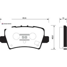 SANGSIN Arka Fren Balata Honda Cıvıc 1.8l R18A Vtec Fk2 Hatchback 06-> / 1.4l L13Z1 Fk1 Sport 09-> 43022SMGE01/ 43022SMGE00/ 43022SMGE02