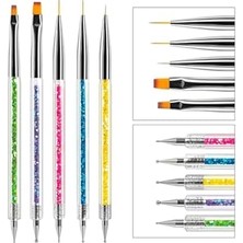 Trendexa NO:2181 Renkli Nail Art ve Tırnak Desen Fırçası Seti