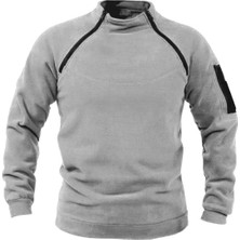 Genius Store Genıus Store Erkek Polar  Outdoor Fermuarlı Kombat Tactical Cepli Polar