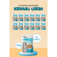 Reflex Plus Mmore Ton Balıklı ve Bal Kabaklı Kremalı Kedi Çorbası 40 GR*12LI Set