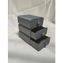 Devletli 3D Mini Çekmece Organizer, 3 Çekmeceli Çok Amaçlı Düzenleyici, Takı Organizeri