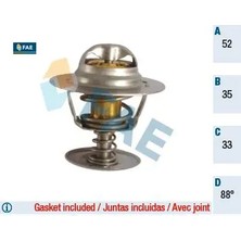 Termostat 88 Escort Focus Mondeo Connect 1.8d-1.8tdcı 89 07 Transıt 2.5d Fae 1634617