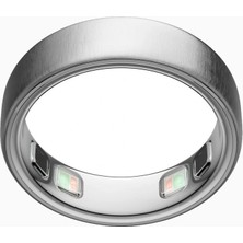 Oura Fırçalanmış Gümüş Ring 5 Unisex Akıllı Sağlık Takip Yüzüğü (Beden 13)