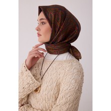 Belli Etnik Desen %100 Twill Ipek Eşarp BE04-02