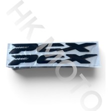 Honda Pcx Kabartmalı Logo Sticker (Siyah)
