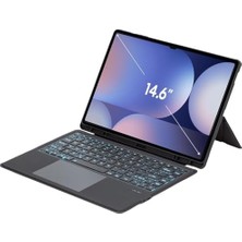 Trendexa Galaxy Tab S10 Ultra/s9 Ultra/s8 Ultra 14.6inç Için Uyumlu Magic Keyboard Işıklı Mag Touchpad Blutooth Işıklı Standlı Klavyeli Kılıfı