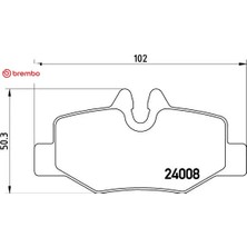 Fren Balatası Arka Vıto W639 03 Brembo A0064204420