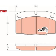 Ön Fren Balatası Ascona 76/88 Corsa A 82.3.93 Kadet 1.4 88-95 Vectra A 88/11.95 Omega 94 Trw 1605586/ 1605788/ 1605787/ 90398759