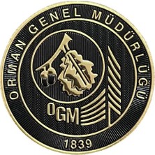 Çukurova Ütü Orman Genel Müdürlüğü 1839 Ogm Peç Patch Siyah 7 cm