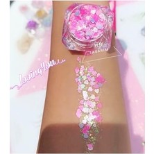 Trendexa Glitter Jel Kalpli Far, Simli Kremsi Yüz ve Vücut Simi