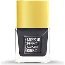 Trendexa Siyah Metalik Ayna Efektli Oje, 15 ml